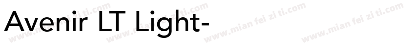 Avenir LT Light字体转换